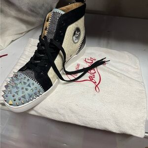 Christian Louboutin Spiked High-Top Sneakers